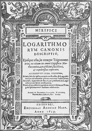 Primer libro sobre Logaritmos de John Napier!
